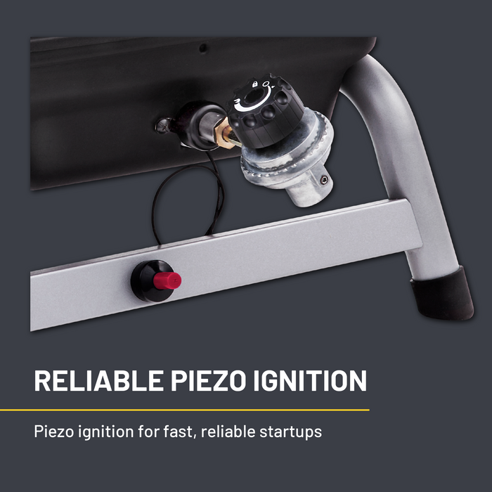 Reliable piezo ignition system for gas appliances.