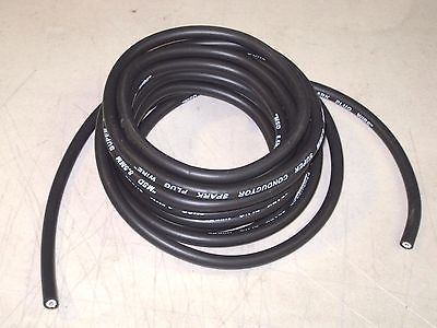4' black super conductor spark plug wire 8.5mm resistive simiconductor inductive