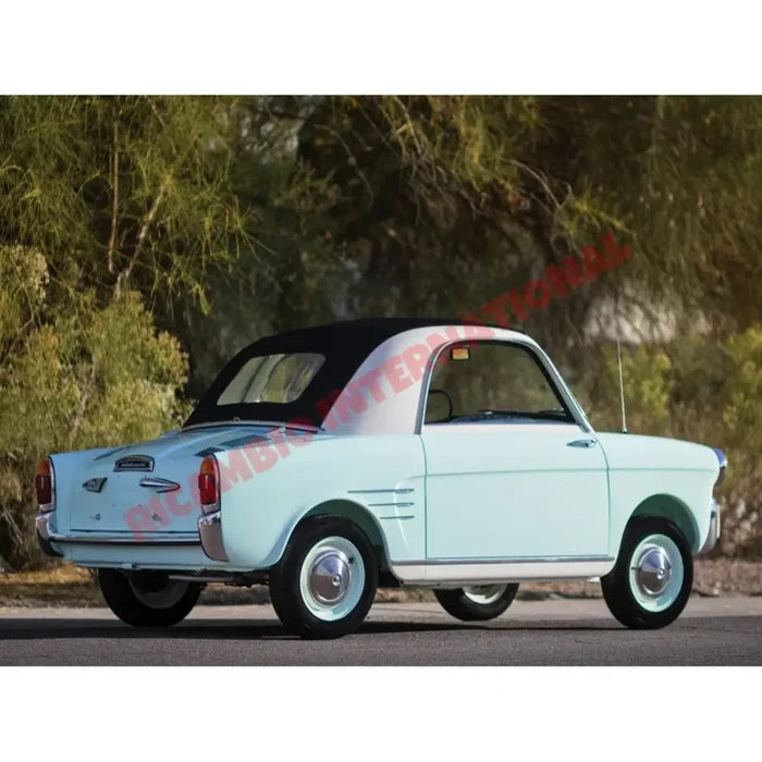 6 Piece Chrome Rear Wing Trim Moulding Kit - Autobianchi Bianchina Transformabile - Exterior Trim