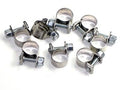 8 each ABA Fuel Tubing line clips clamps 13/32" - 15/32" Stainless