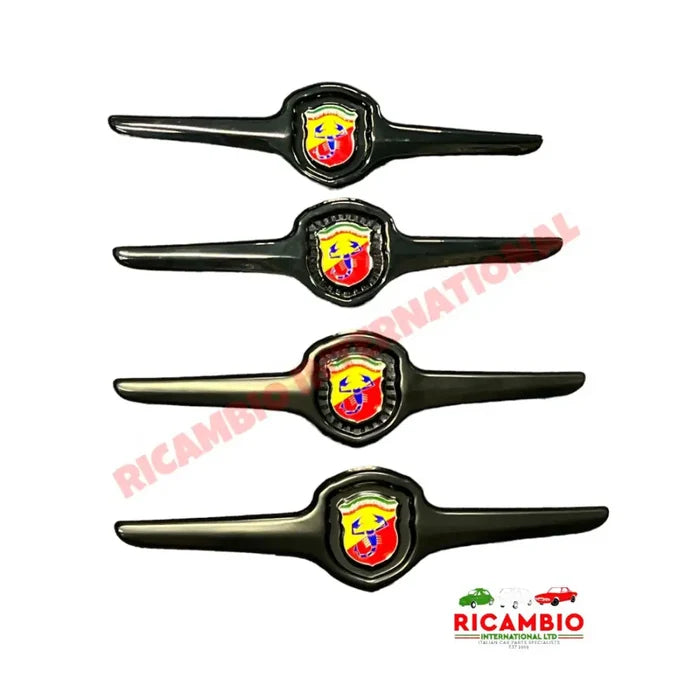 Abarth Front Badge BLACK FINISH - Classic Fiat 500 - Abarth