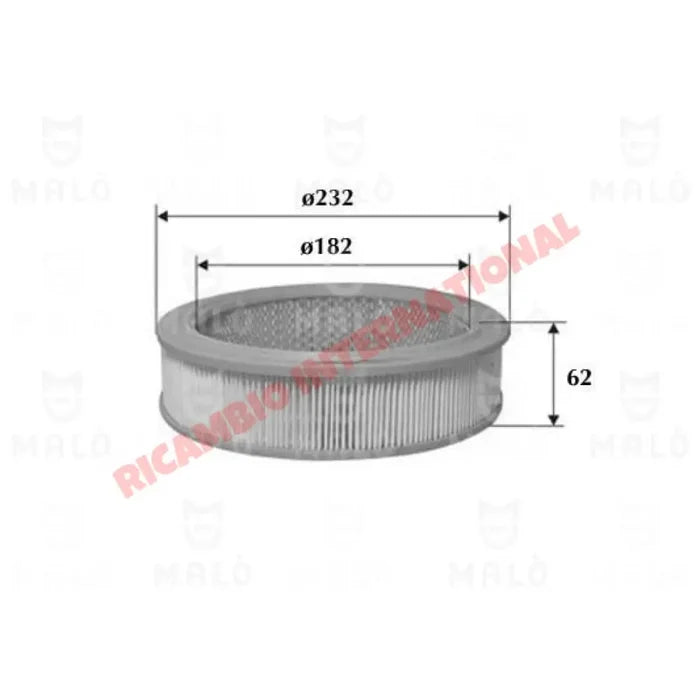 Air Filter - Fiat 124,131,132 - Service Items