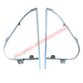 Aluminium Quarter Light Frame Assembly Kit - Fiat 600 - Chrome - Aluminium & Exterior Trim Parts