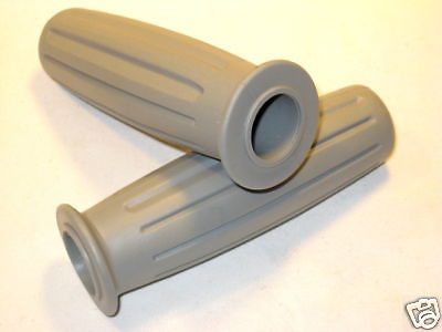 AMAL grip set TRIUMPH NORTON BSA grey motorcycle grips UK Made for 7/8" bars