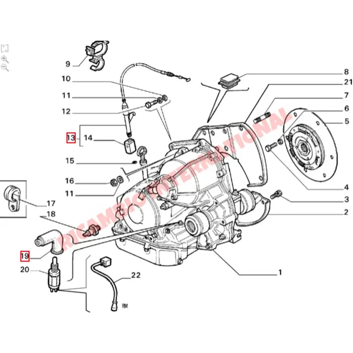 Automatic Transmission Cable - Fiat Uno - Clutch and Transmission Parts