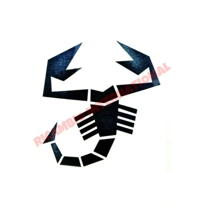 Black Abarth Scorpion Decal Sticker (Small) - Badges & Emblems
