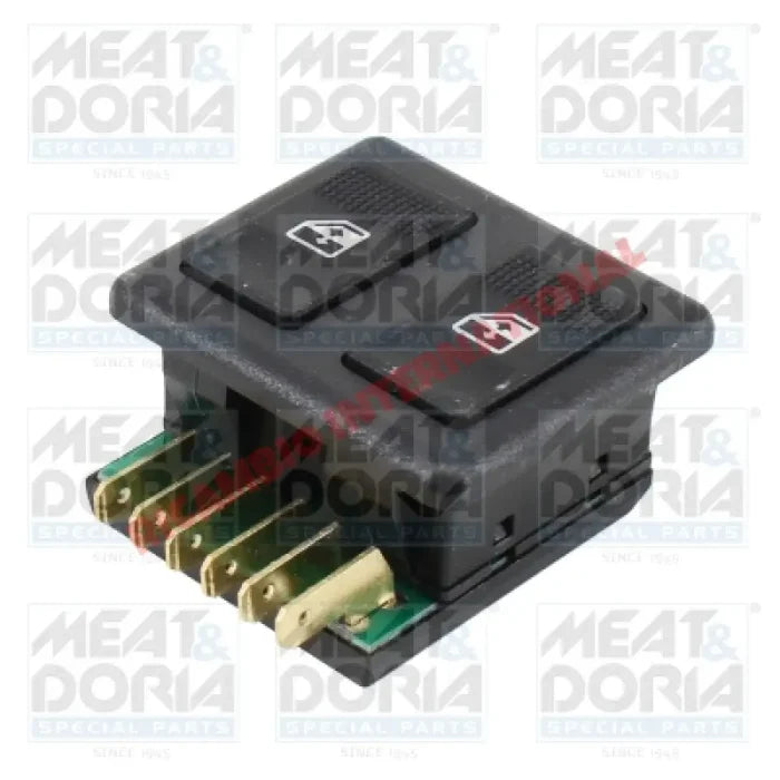 Black Drivers Twin Electric Window Switch - Fiat Uno - Ignition & Electronic Parts