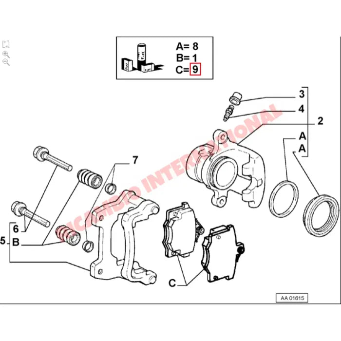 Brake Pad Set - Fiat Croma & Lancia Thema - Brakes