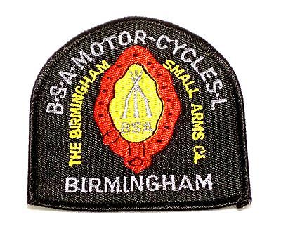 British Stacked Arms Patch rifles embroidered BSA motorcycles Made in England