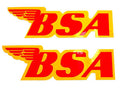 BSA Decal peel and stick B44 41-8051 gas tank decals 7" x 2-1/4"