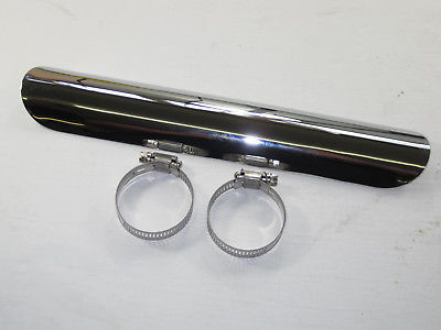 BSA Triumph leg guard exhaust heat shield scrambler high pipes TR6C