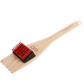 Lightwood Char-Broil BBQ brush with red bristles and black handle.