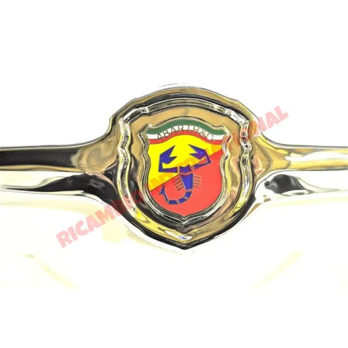 Chrome Abarth Front Badge/Grille - Classic Fiat 500 - Chrome - Aluminium & Exterior Trim Parts
