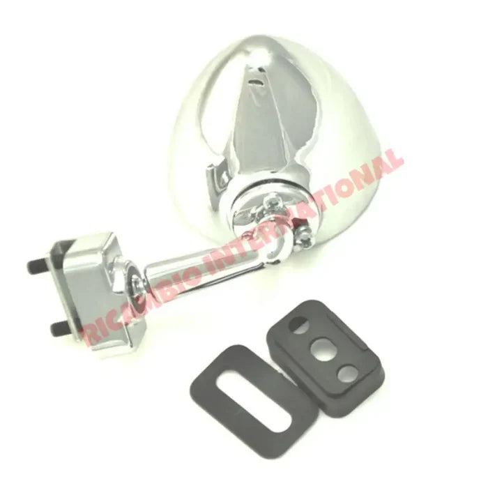 Chrome Bullet Mirror (Clip-on) - Classic Fiat 500,600,850 - Mirrors