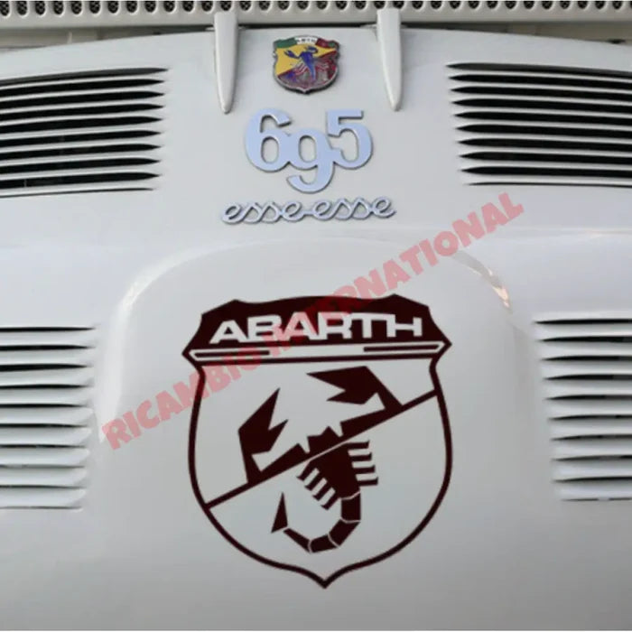 Chrome ’Esse Esse’ Badge & Clips - Classic Fiat 500 - Abarth