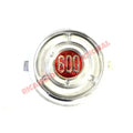 Chrome Plastic Front Badge - Fiat 600 - Badge - Grill & Emblem