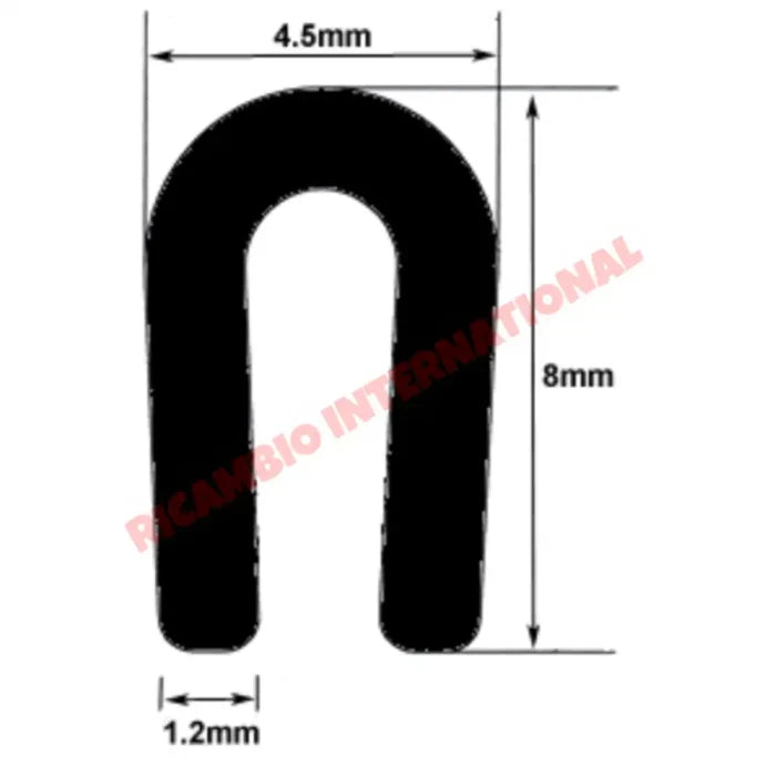 Chrome Roof Gutter Trim (1 x meter) - Classic Fiat 500,126,600 plus lots of other classic cars - Chrome - Aluminium &