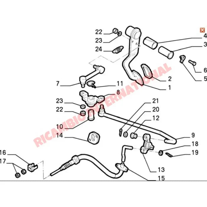 Clutch Cable Quadrant - Fiat Cinquecento Seicento - Clutch & Transmission Parts
