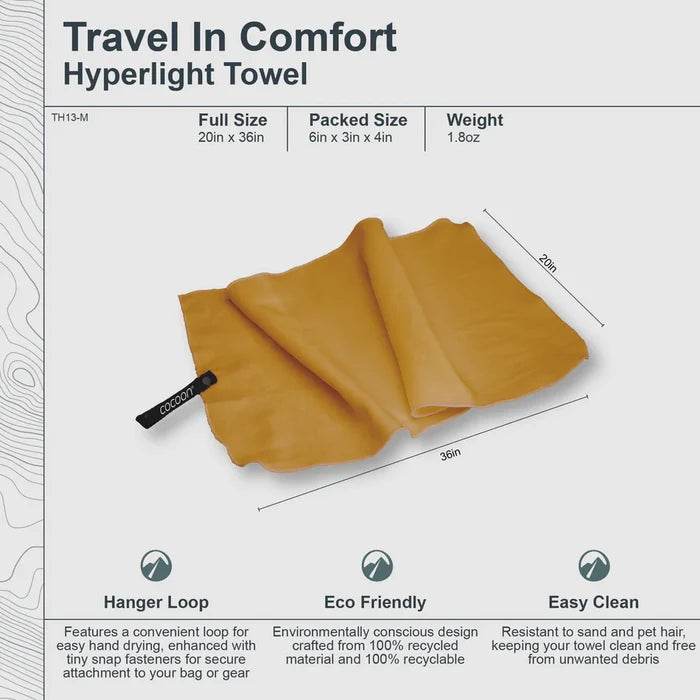 Cocoon Hyperlight Travel Towel TH12/TH13 Extra Large