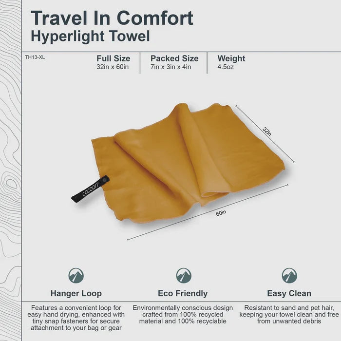 Cocoon Hyperlight Travel Towel TH12/TH13 Small