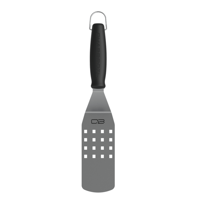 Black-handled grater with green squares, "CB" logo.
