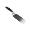 Black-handled, stainless steel spatula with "CHARBROIL" branding.