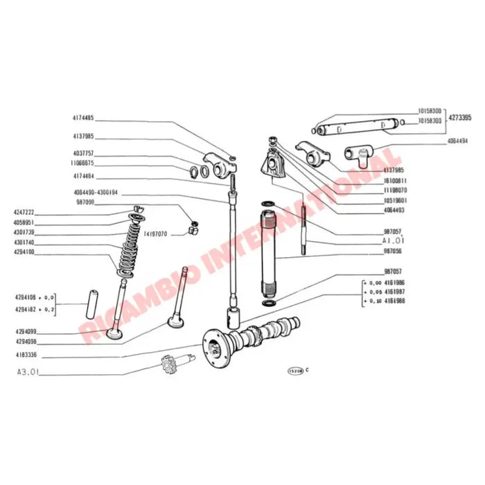 Complete Kit of Valve Springs - Classic Fiat 500 126 - Mechanical & Engine Parts