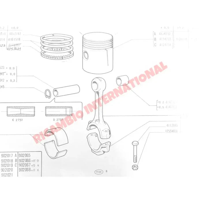 Con Rod Bush Bearing - Classic Fiat 500 126 - Bearings
