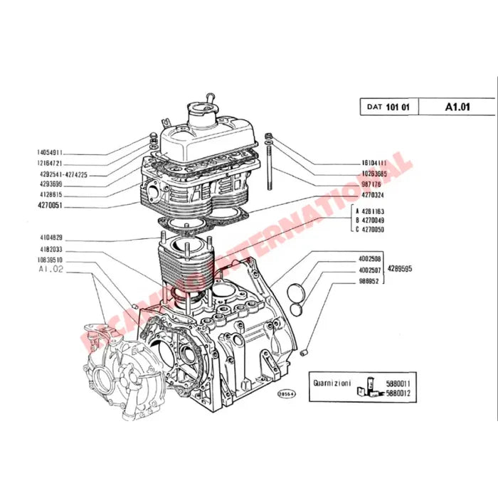 Cylinder Head Bolt Kit - Classic Fiat 500 - Engine & Associated Items