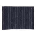Dark Navy Pinstripe (Harper) | Linen Kitchen Cloth