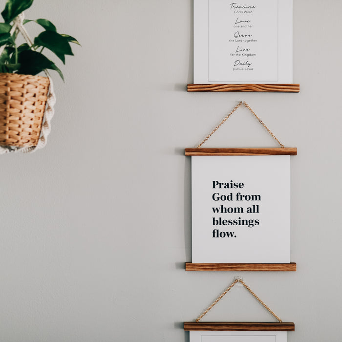 christian hanging artwork doxology