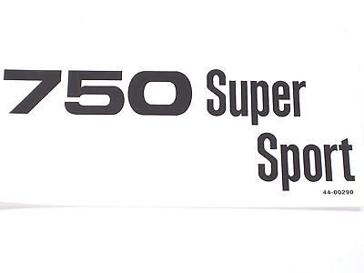 Ducati sidecover 750 Super Sport peel and stick classic motorcycle black image