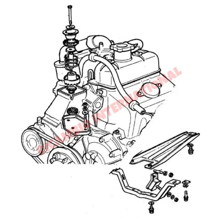 Engine Mount Top Plate - Classic Fiat 500 126 - Engine & Mountings