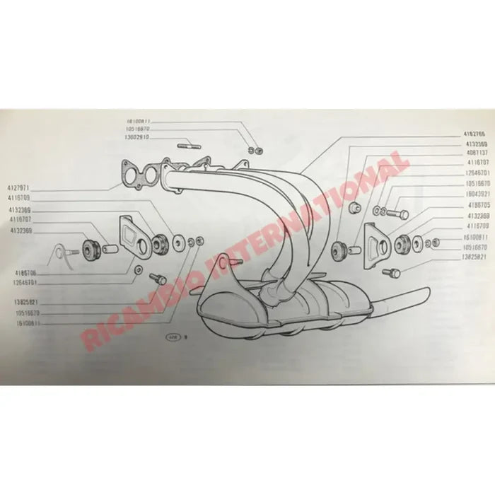 Exhaust Manifold Gasket - Fiat 850,900,127,Classic Panda,Cinquecento,Seicento,Uno Autobianchi - Gaskets & Oil Seals