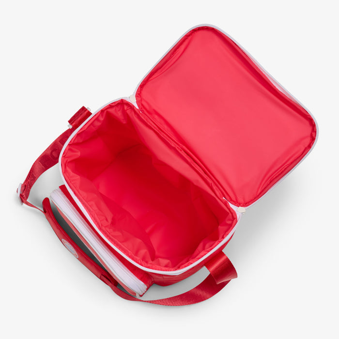 Open View | FC Bayern München Square Lunch Cooler Bag::::Insulated liner keeps contents cold