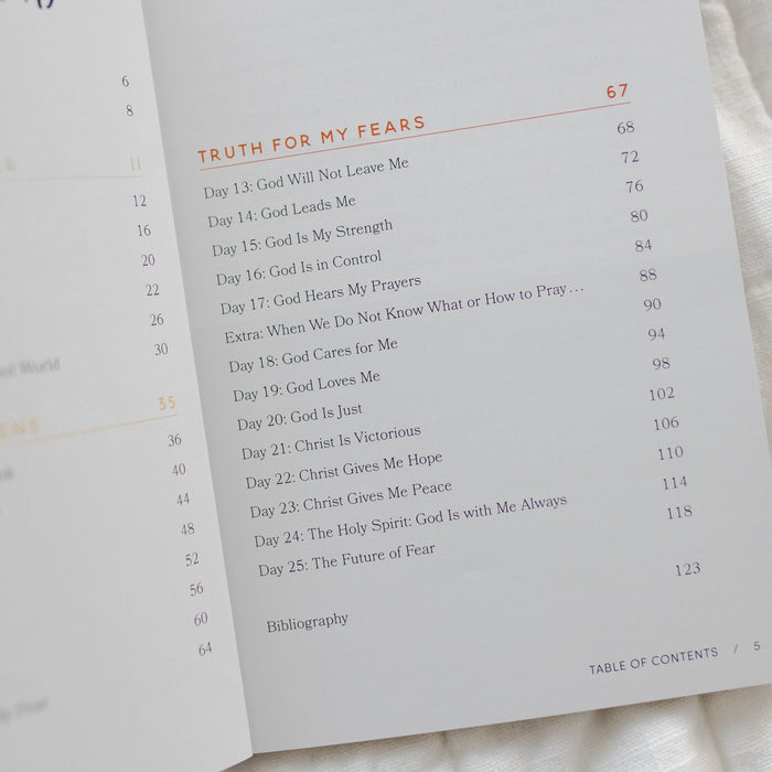 teen devotional for fear and being afraid