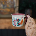 colorful flower mug for christian women that says forever faithful