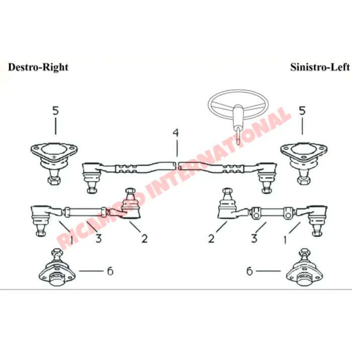 Front Bottom Ball Joint - Lancia Fulvia - Suspension