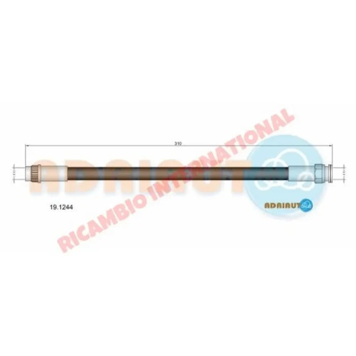 Front Brake Hose - Lancia Delta Integrale 16V - Brake Parts and Components
