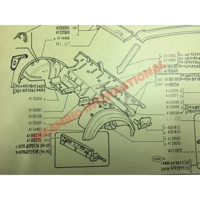 Front Bulk Head and X-Member Panel - Classic Fiat 500 126 - Body Parts