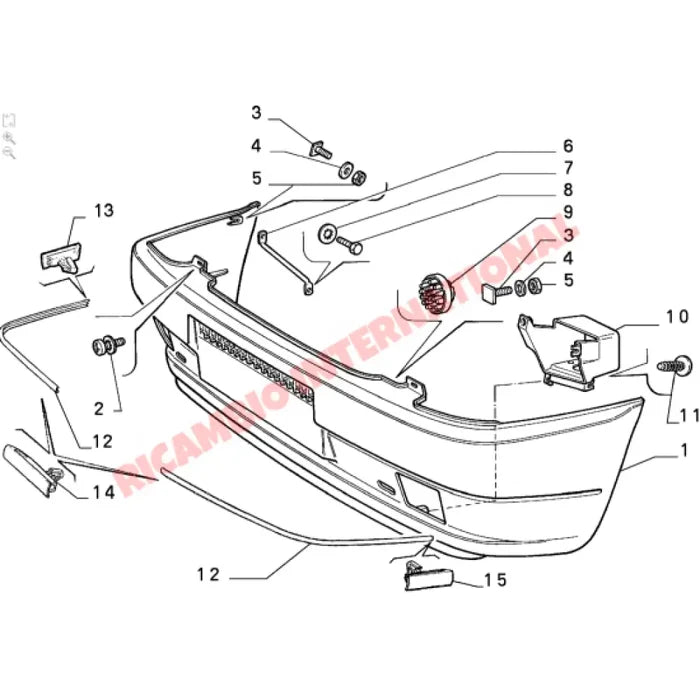 Front Bumper Wick Kit - Fiat Uno Lancia Y10 - Lancia Y10