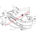 Front Bumper Wick Kit - Fiat Uno Lancia Y10 - Lancia Y10