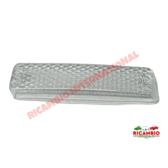 Front Indicator Lens WHITE - Lancia Fulvia - Lamps & Lighting