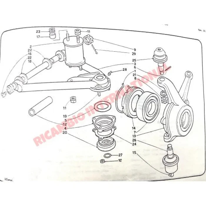 Front Leaf Spring Support (70mm) - Lancia Fulvia Flavia - Suspension