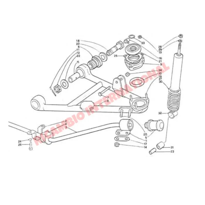 Front Shock Absorber - Lancia Fulvia - Suspension