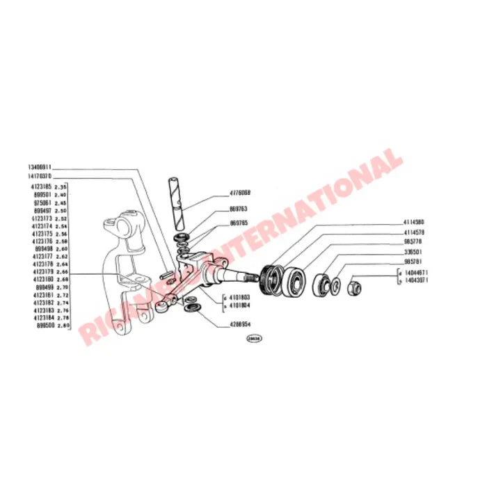 Front Wheel Bearing Kit (ORIGINAL) - Classic Fiat 500 126 600 850 - Classic Fiat 500 Parts & Spares