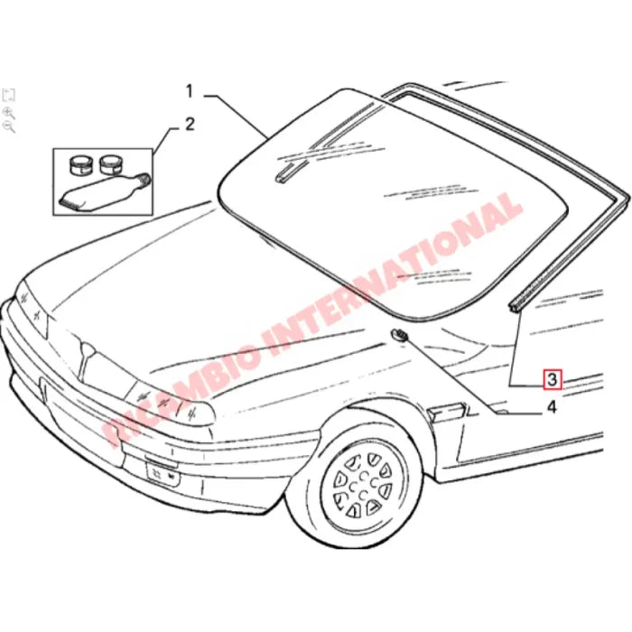 Front Windscreen Seal - Lancia Delta Dedra - Lancia Delta Integrale