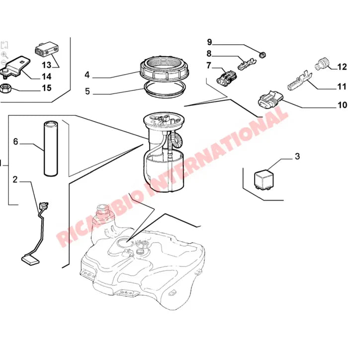 Fuel Tank level Float Sender Unit - Fiat Coupe - Ignition & Electronic Parts