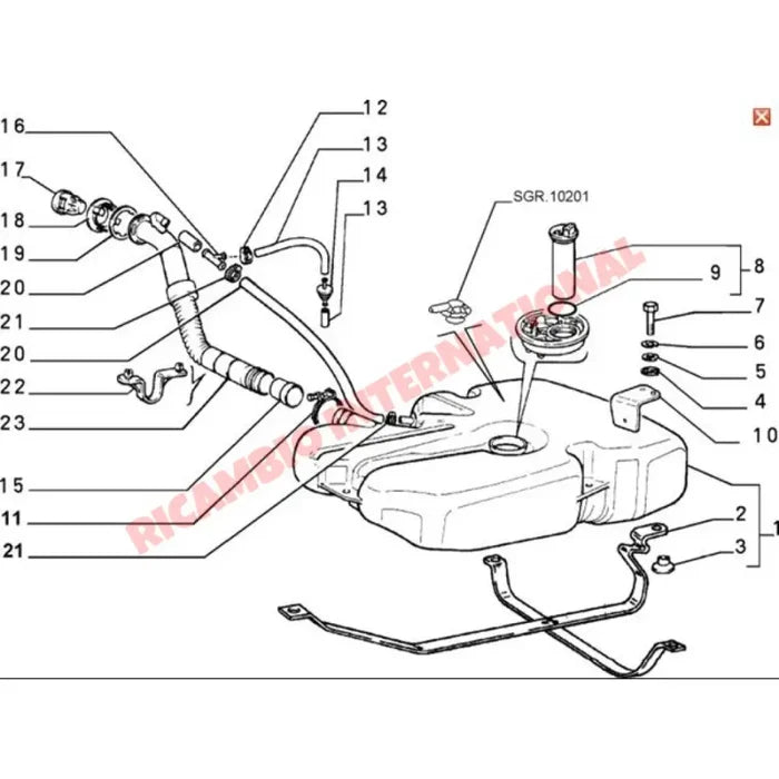 Fuel Tank Sender/Level Unit - Classic Fiat Panda - Fuel System