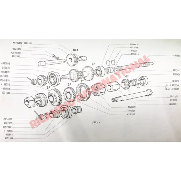 Gearbox Fourth 4TH Gear - Classic Fiat 500 - Gearbox and Parts